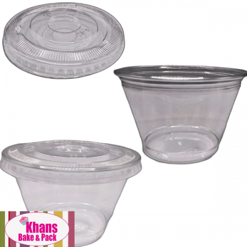 DESSERT CUP + LID CLEAR 7oz 50'S DESSERT CUP + LID CLEAR 7oz 50'S